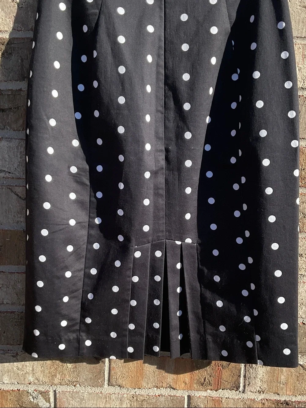 Take 50% OFF- Worthington Black and White Polka Dot Pencil Skirt, Size-6